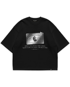AMEX CARD TEE siyah oversize boxy fit tshirt, American Express platin kart grafik baskılı erkek streetwear tasarım #siyah