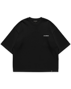 Los Surenos ön göğüs logo detaylı siyah erkek oversize boxy fit tshirt #siyah