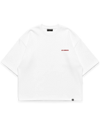 Los Surenos ön göğüs logo detaylı beyaz erkek oversize boxy fit tshirt #beyaz