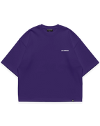 Los Surenos ön göğüs logo detaylı mor erkek oversize boxy fit tshirt #violet